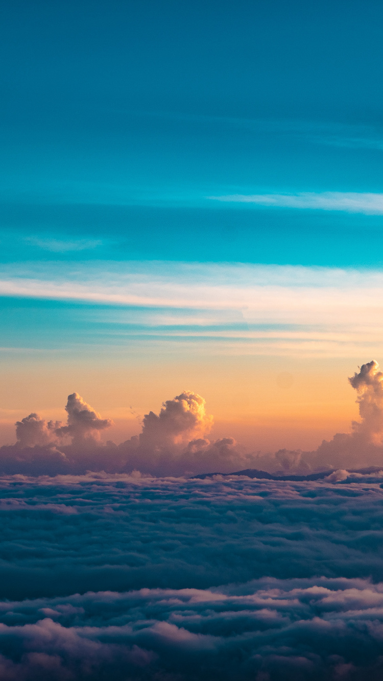 Cloud, Atmosphere, Afterglow, Natural Landscape, Sunlight. Wallpaper in 750x1334 Resolution