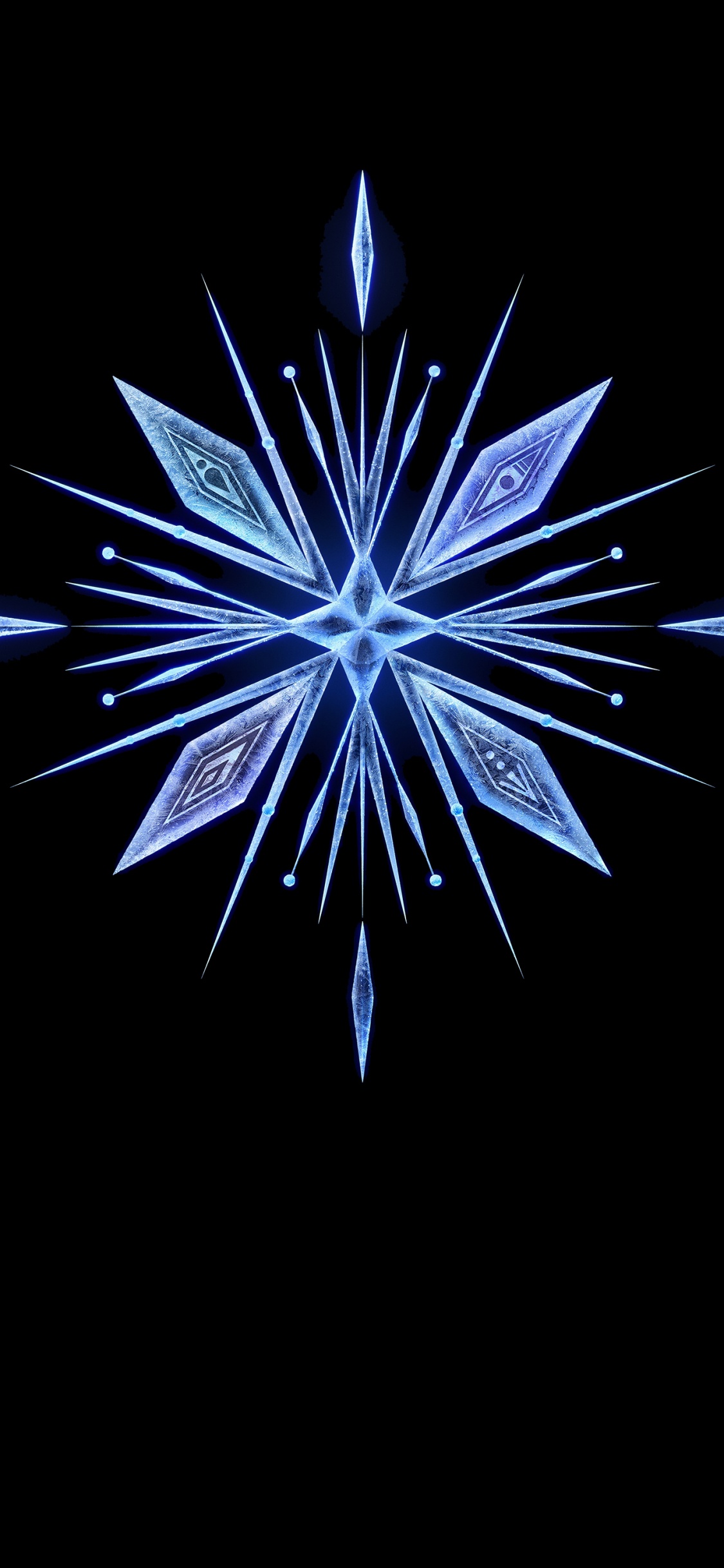 Blue and White Light in The Dark. Wallpaper in 1125x2436 Resolution