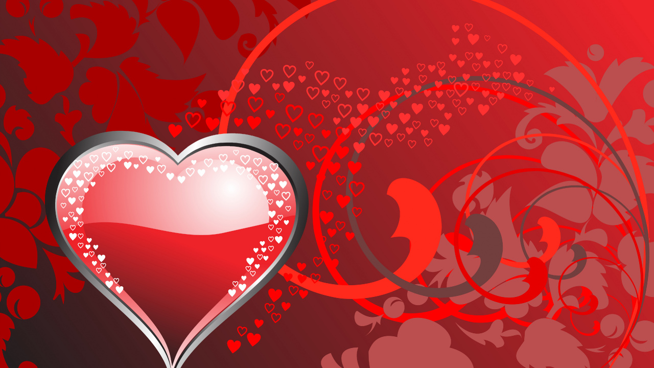 New i Love You, Organ, Red, Material Property, Pattern. Wallpaper in 1280x720 Resolution