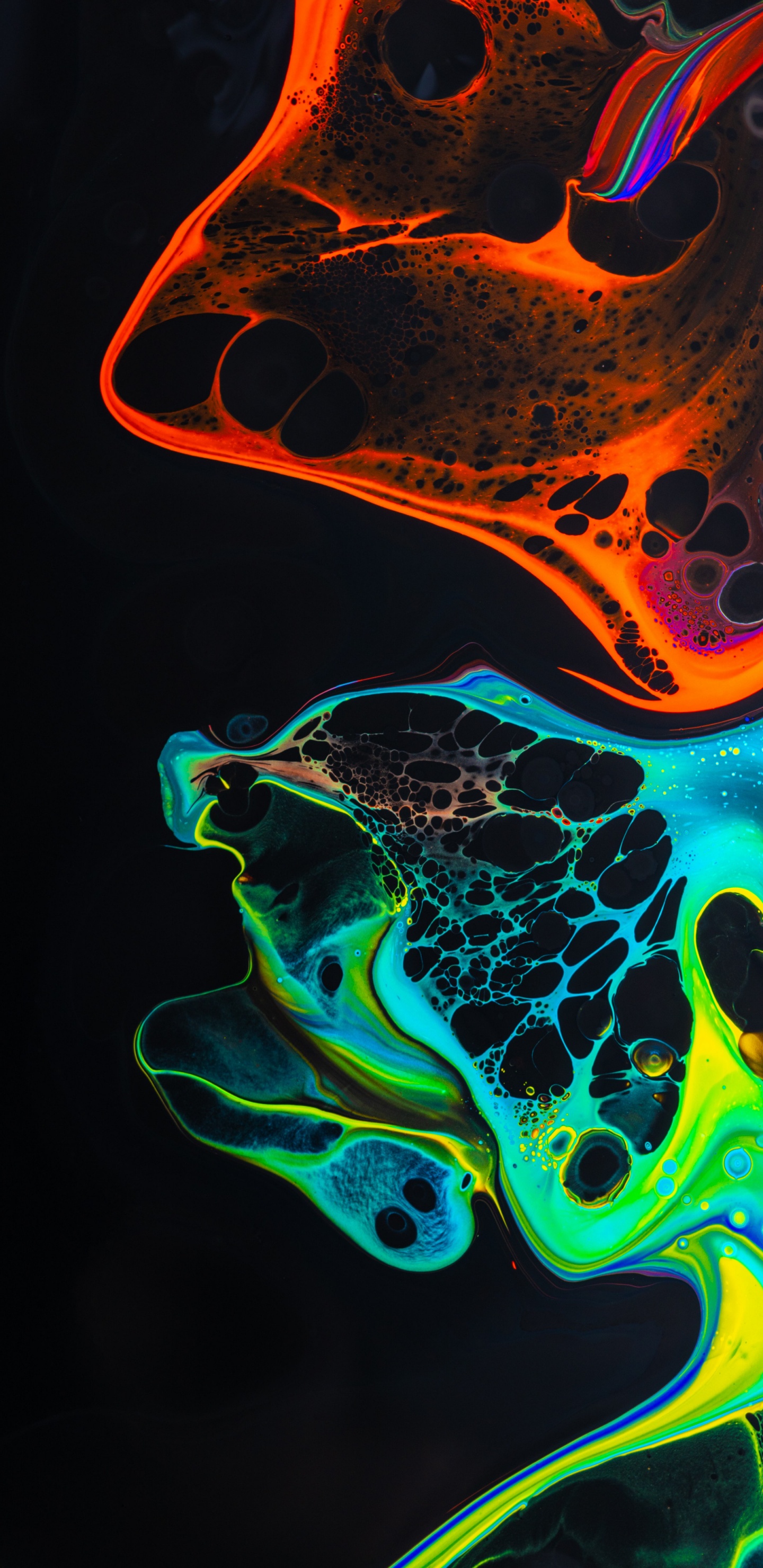 Grafik-design, Licht, Flüssigkeit, Electric Blue, Gas. Wallpaper in 1440x2960 Resolution