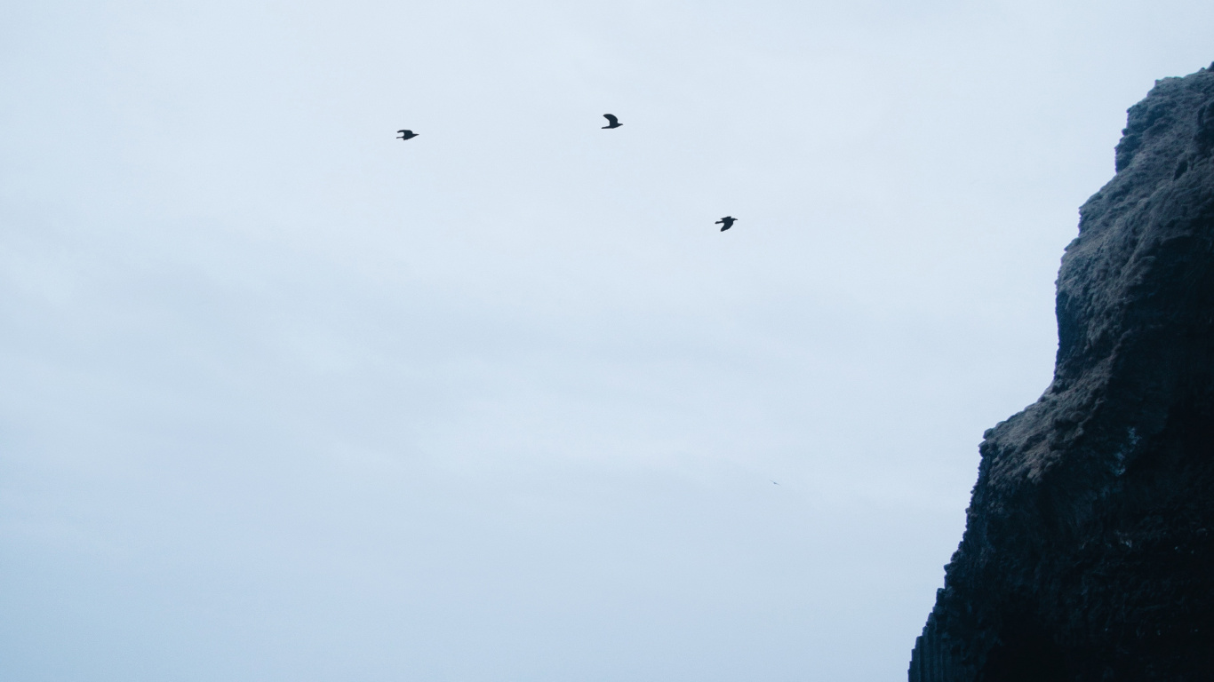 Meer, Horizont, Ozean, Küste, Ruhe. Wallpaper in 1366x768 Resolution