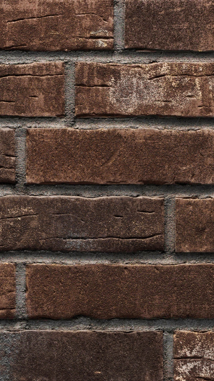 Brown and Gray Brick Wall. Wallpaper in 720x1280 Resolution