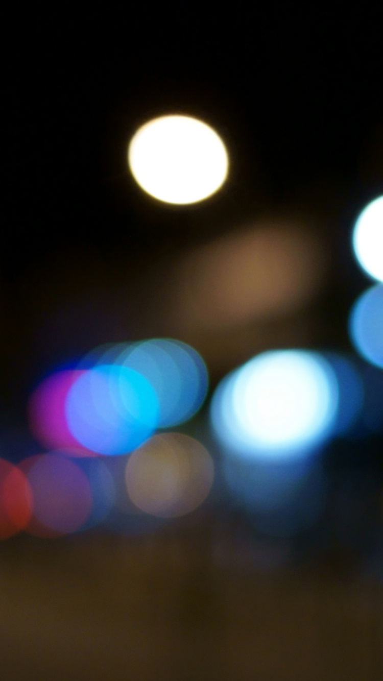 Luces Blancas Rojas y Azules. Wallpaper in 750x1334 Resolution