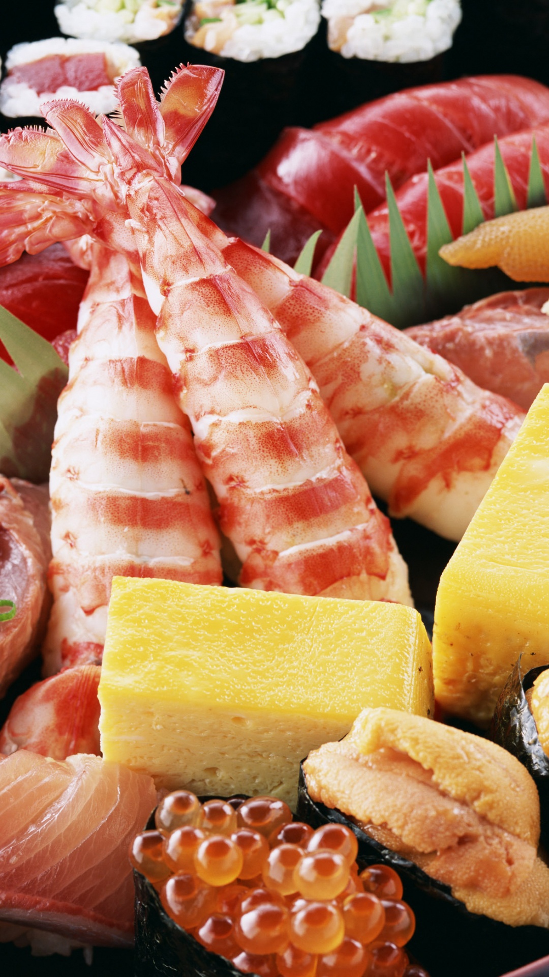 寿司, 日本美食, 海鲜, 食品, 素食 壁纸 1080x1920 允许