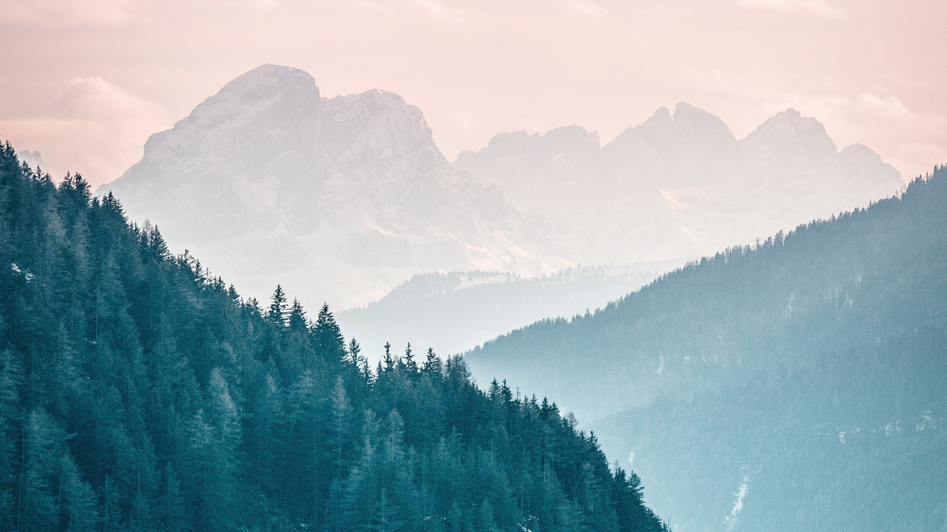 Nature, Les Reliefs Montagneux, Crête, Brouillard, Gamme de Montagne. Wallpaper in 1366x768 Resolution