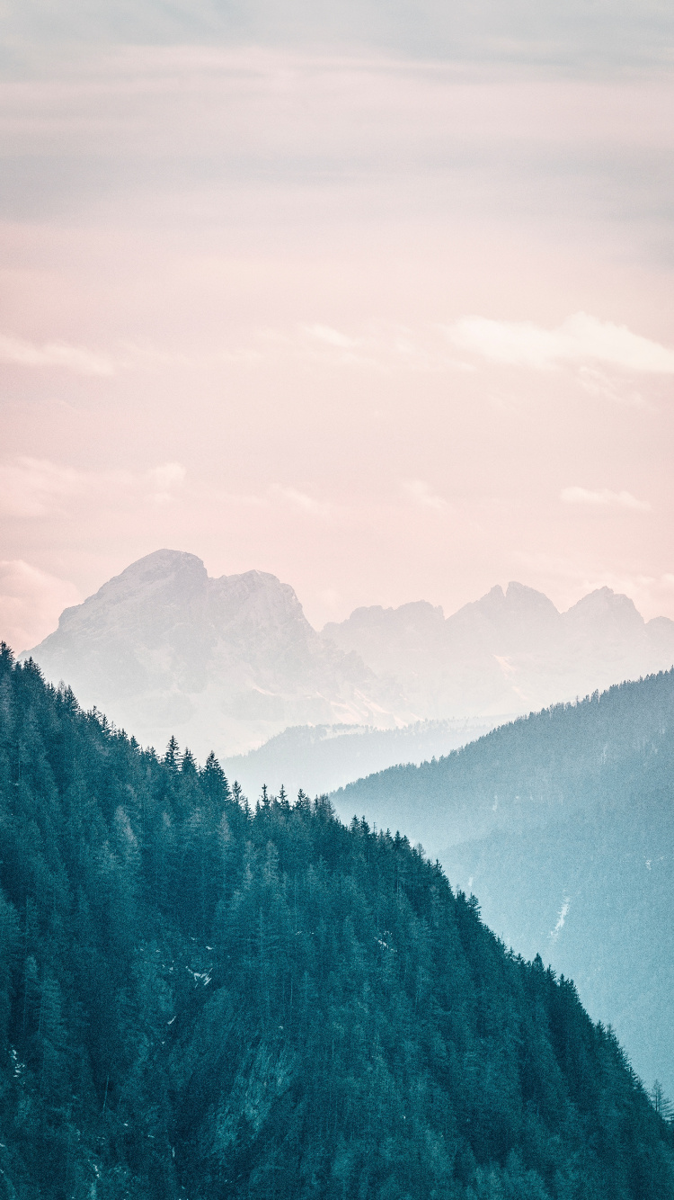 Nature, Mountainous Landforms, Mountain, Cloud, Ridge. Wallpaper in 750x1334 Resolution