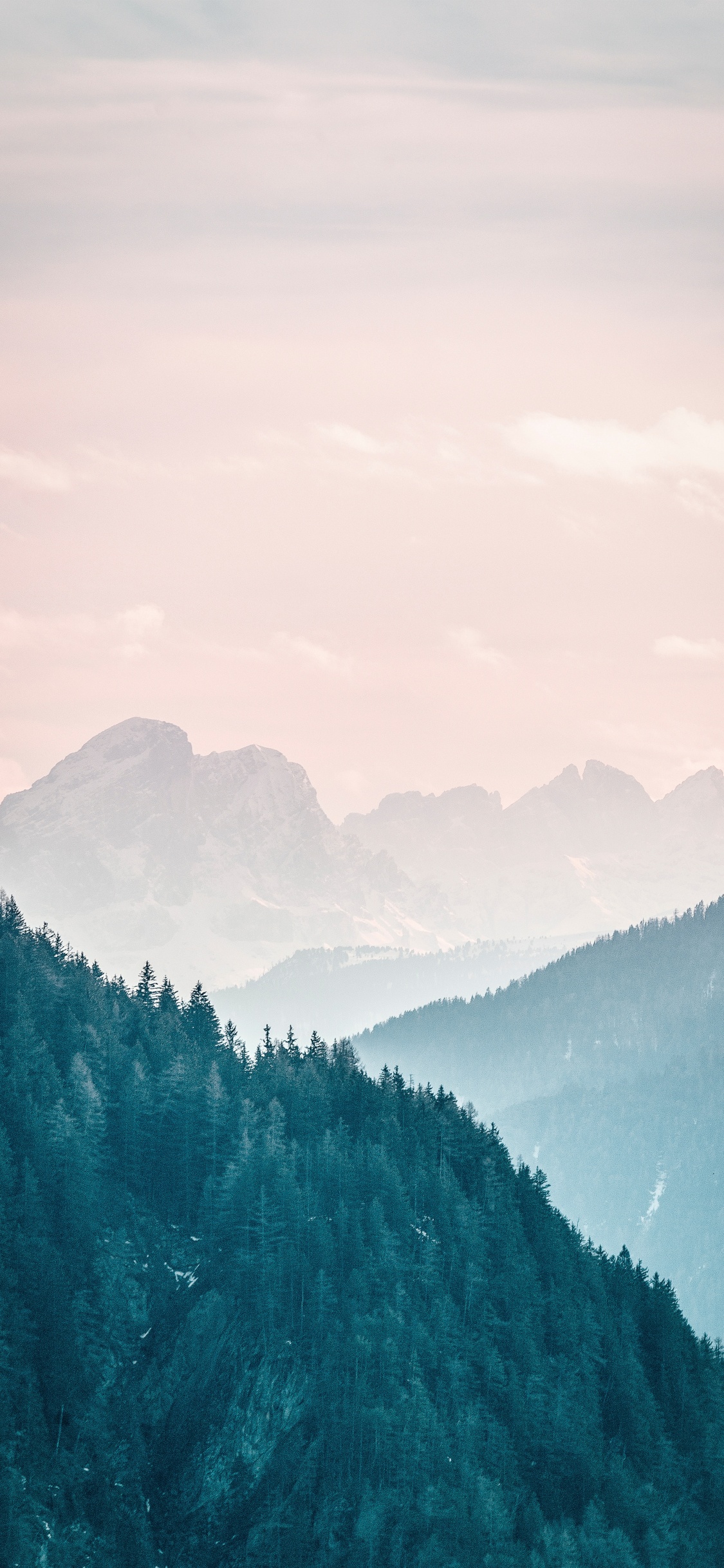 Natur, Bergigen Landschaftsformen, Cloud, Grat, Nebel. Wallpaper in 1125x2436 Resolution