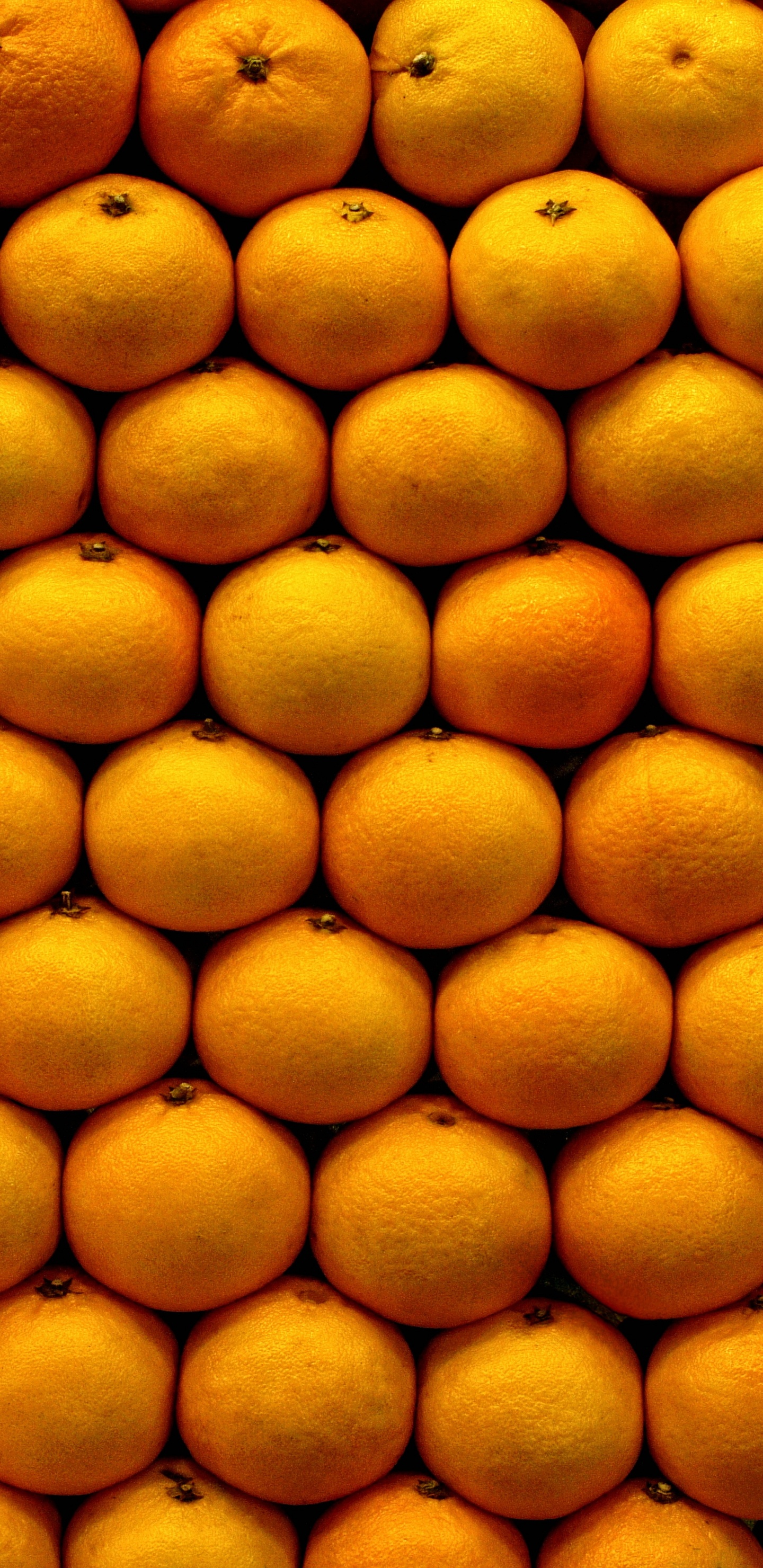 Frutos Redondos Amarillos Sobre Superficie Blanca. Wallpaper in 1440x2960 Resolution