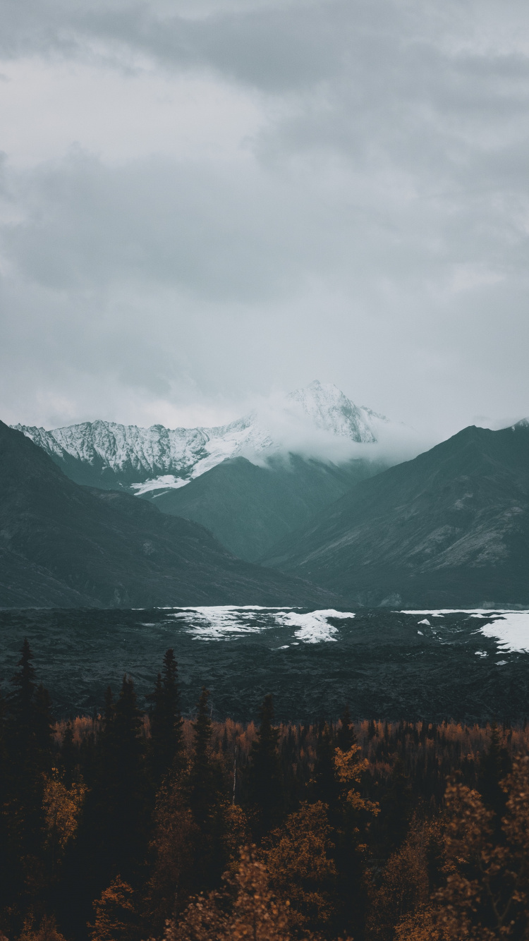 Bergkette, See, Mount Scenery, Bergstation, Fiel. Wallpaper in 750x1334 Resolution