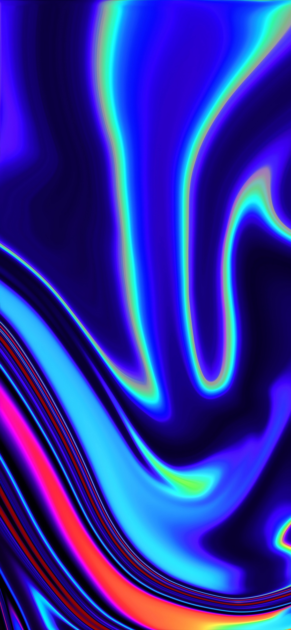 Art, Graphisme, Purple, Azure, L'effet Visuel de L'éclairage. Wallpaper in 1125x2436 Resolution