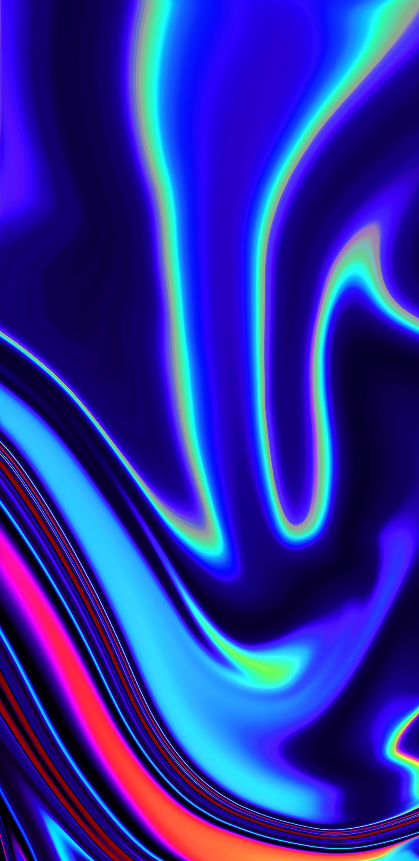 Art, Graphisme, Purple, Azure, L'effet Visuel de L'éclairage. Wallpaper in 1440x2960 Resolution