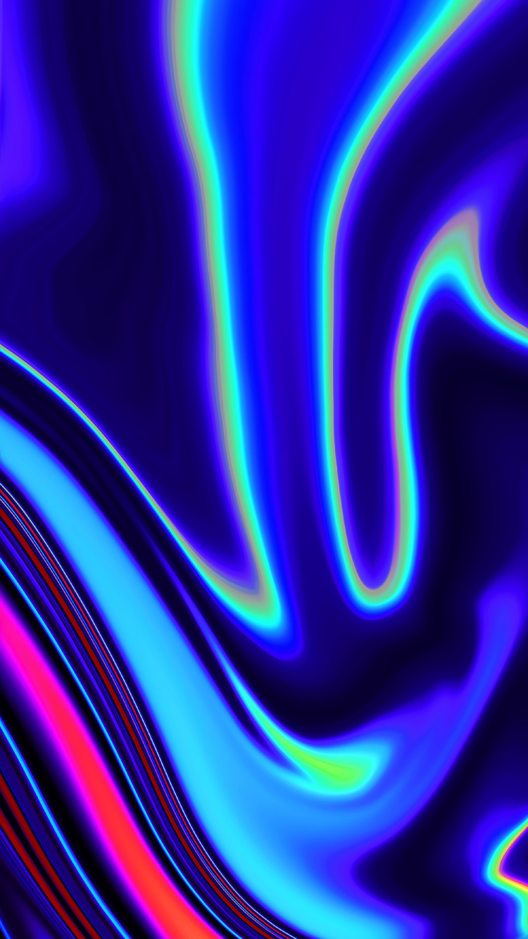 Kunst, Grafik-design, Purpur, Azure, Visual-Effekt-Beleuchtung. Wallpaper in 750x1334 Resolution