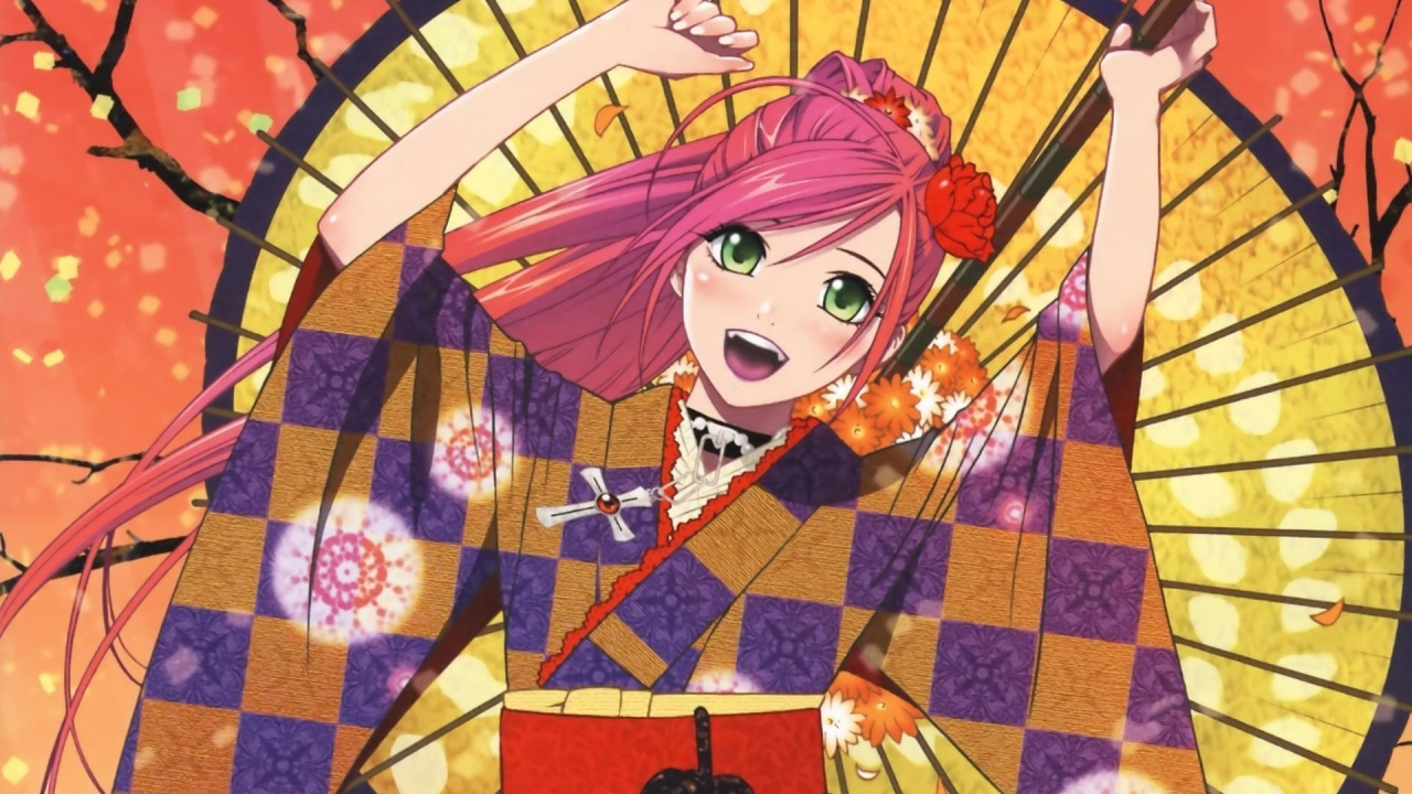 Girl in Yellow Hair Anime Character. Wallpaper in 1280x720 Resolution