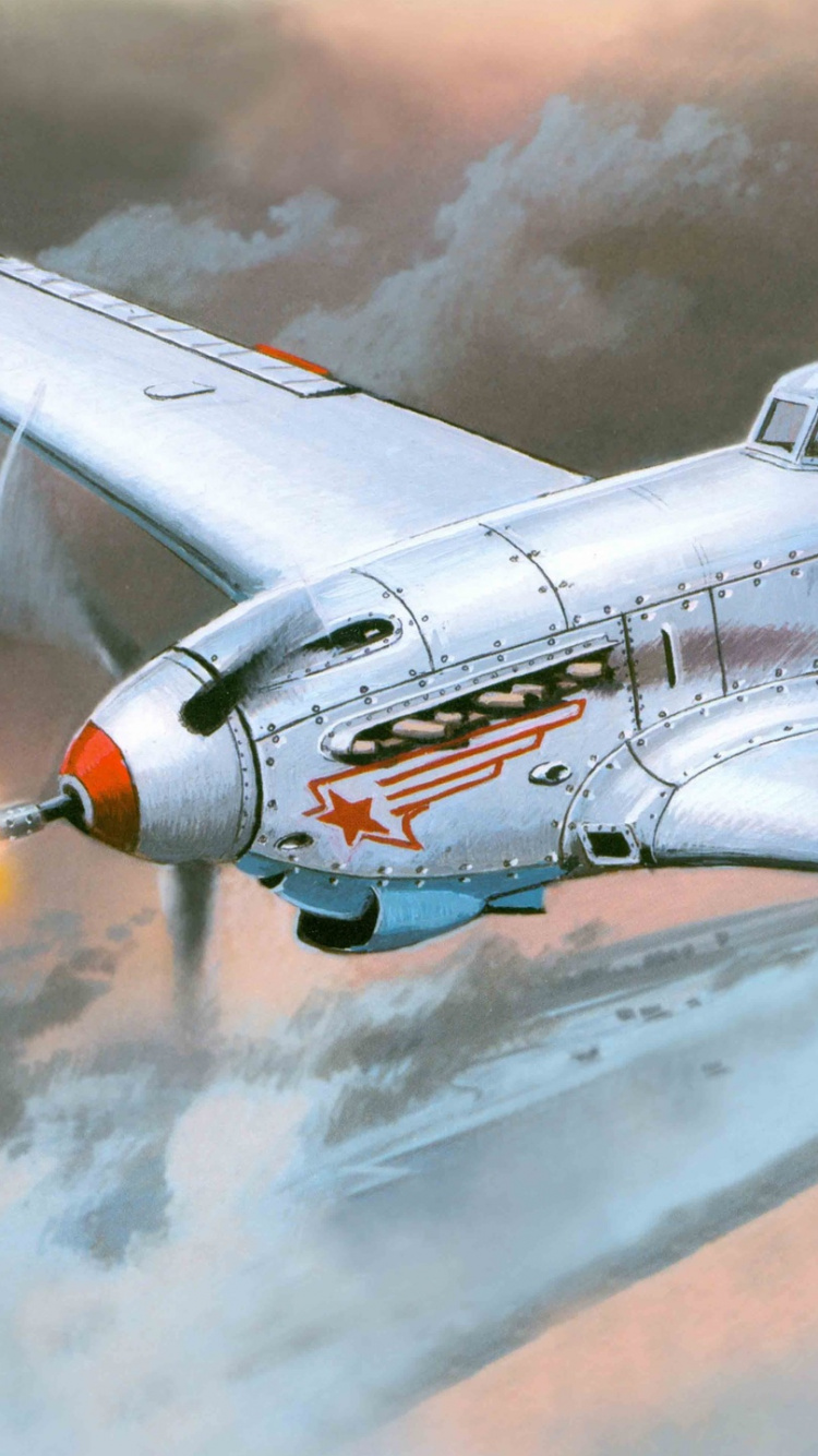 Weißes Und Blaues Düsenflugzeug. Wallpaper in 750x1334 Resolution