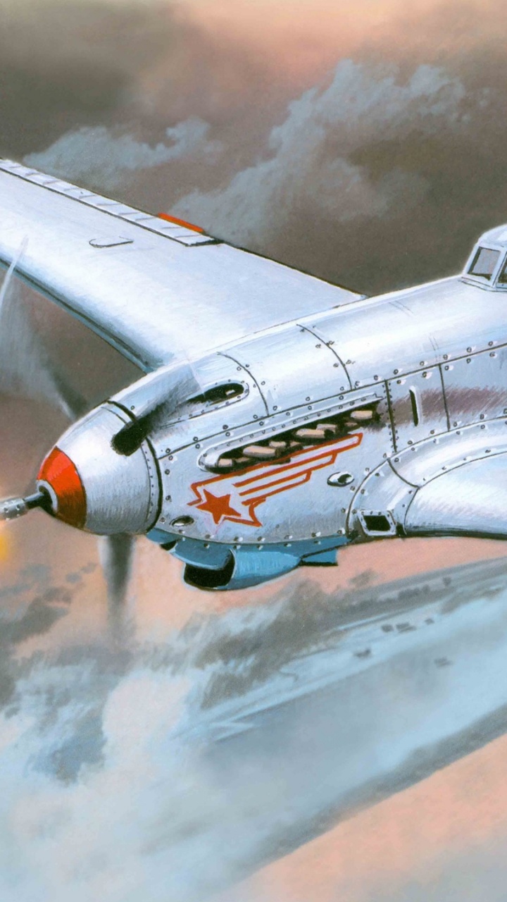 Avión Jet Blanco y Azul. Wallpaper in 720x1280 Resolution