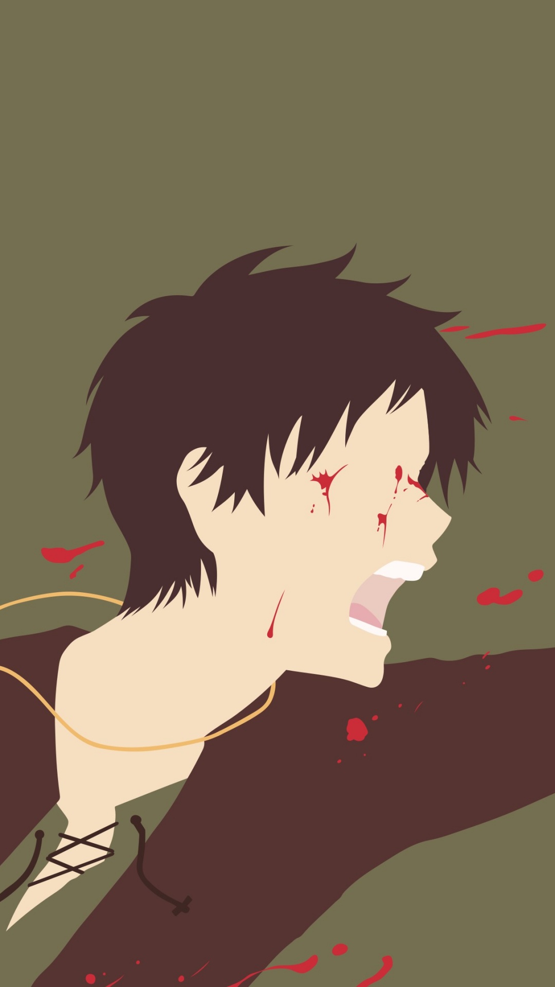 Eren Yeager, 笠阿克曼, 攻击的巨人, Levi, 简约 壁纸 1080x1920 允许