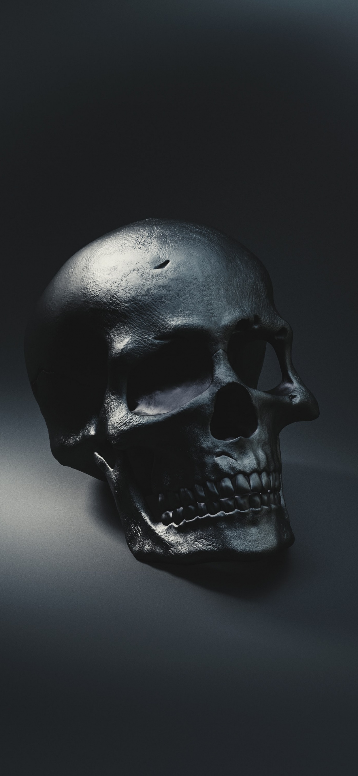 Black Skull, Skeleton, Human Skull, Skull and Crossbones, Black. Wallpaper in 1242x2688 Resolution