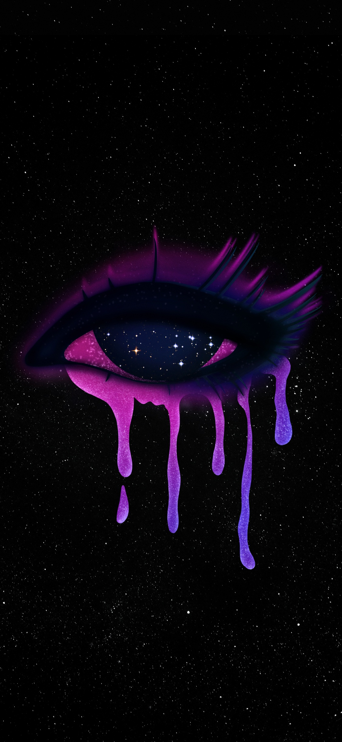 Obscurité, Eau, Liquid, Purple, Fluide. Wallpaper in 1125x2436 Resolution