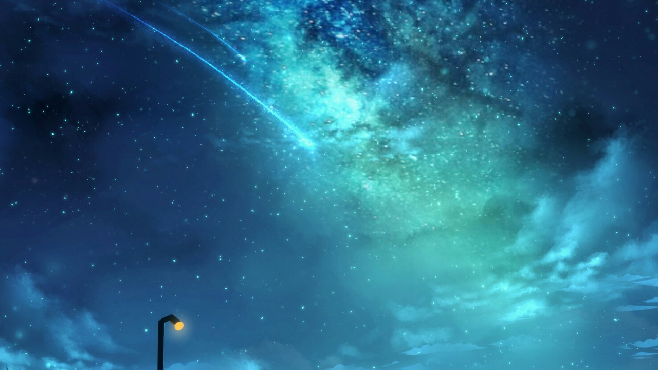 艺术, Bilibili, 气氛, 奥罗拉, 空间 壁纸 1280x720 允许