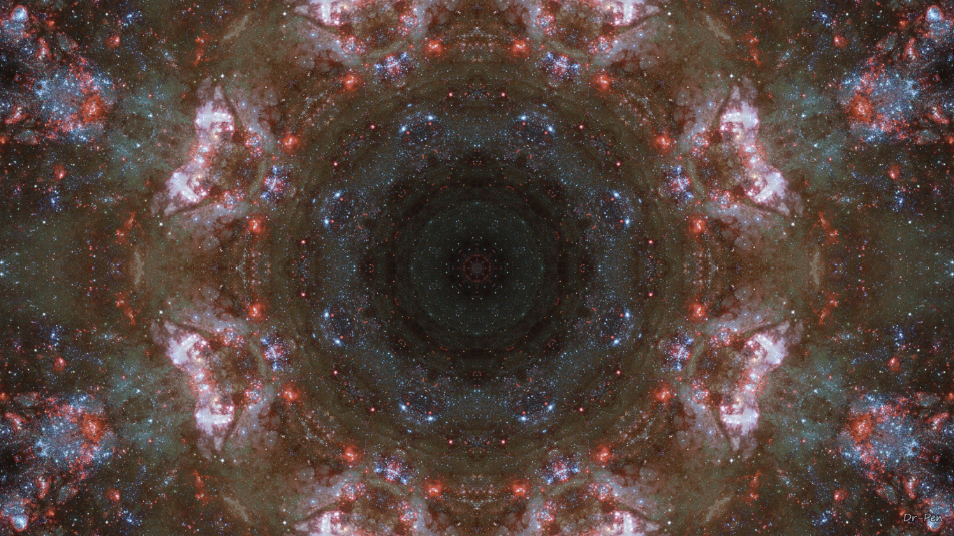 Brown and Black Round Decor. Wallpaper in 1366x768 Resolution