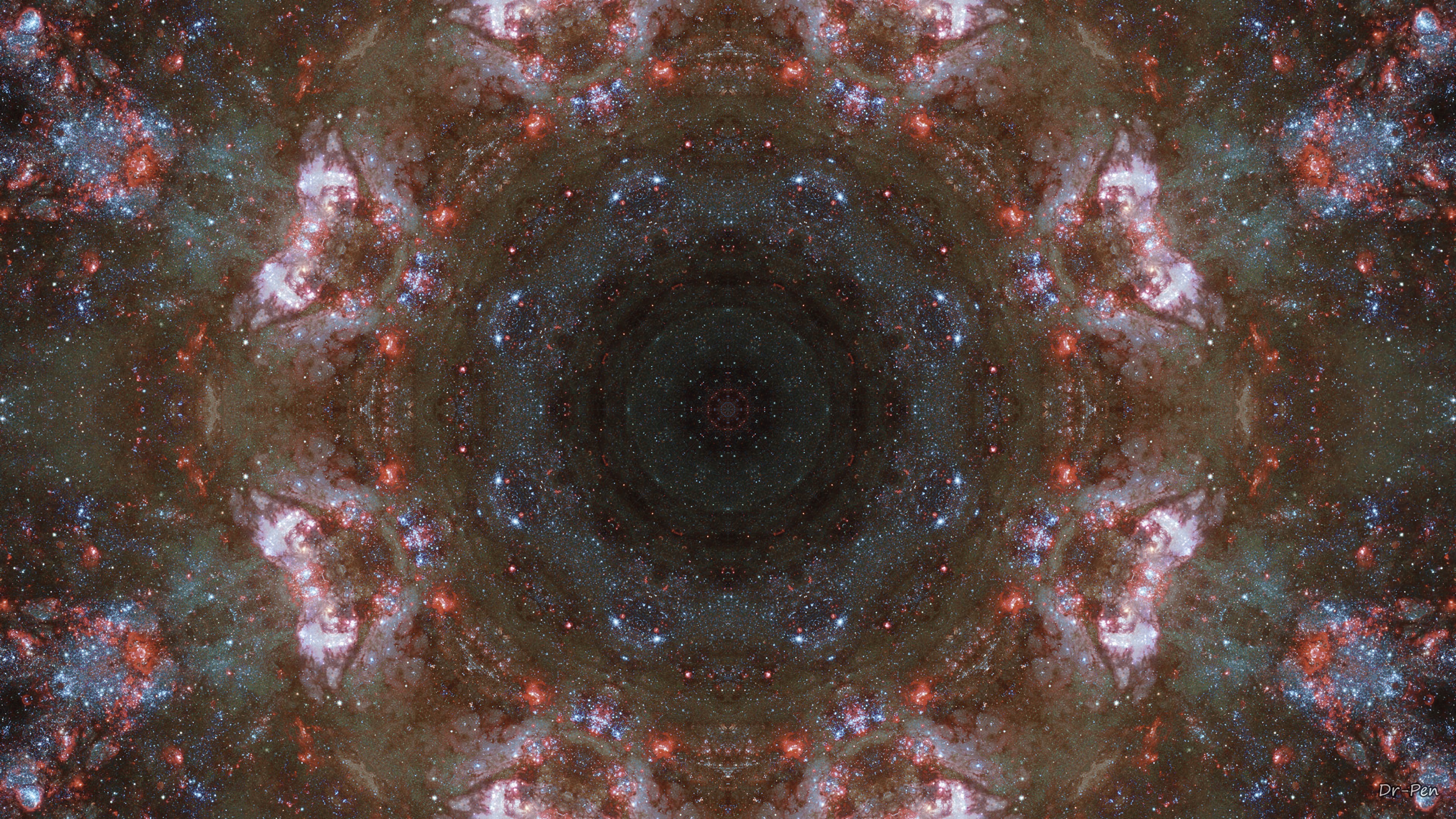 Brown and Black Round Decor. Wallpaper in 3840x2160 Resolution