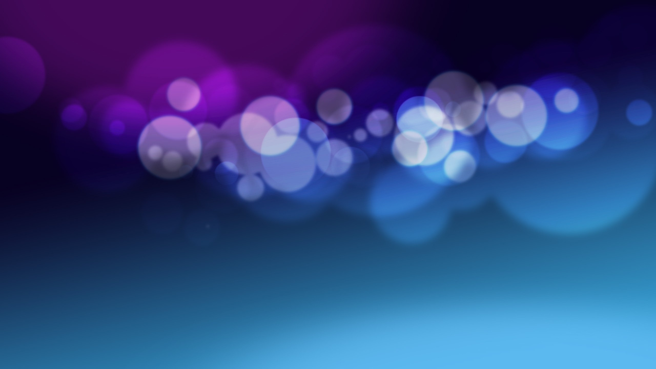 Blaue Und Weiße Bokeh-Lichter. Wallpaper in 1280x720 Resolution