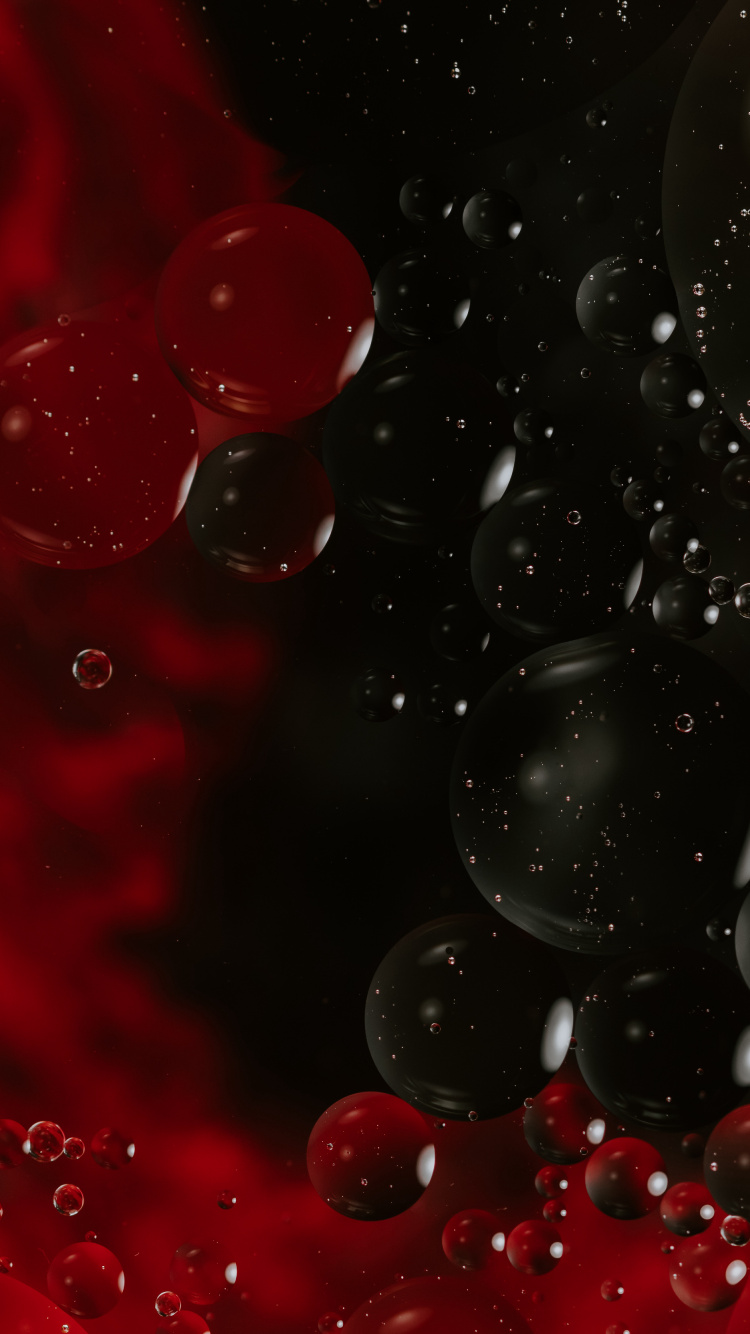 Red and White Round Ornament. Wallpaper in 750x1334 Resolution