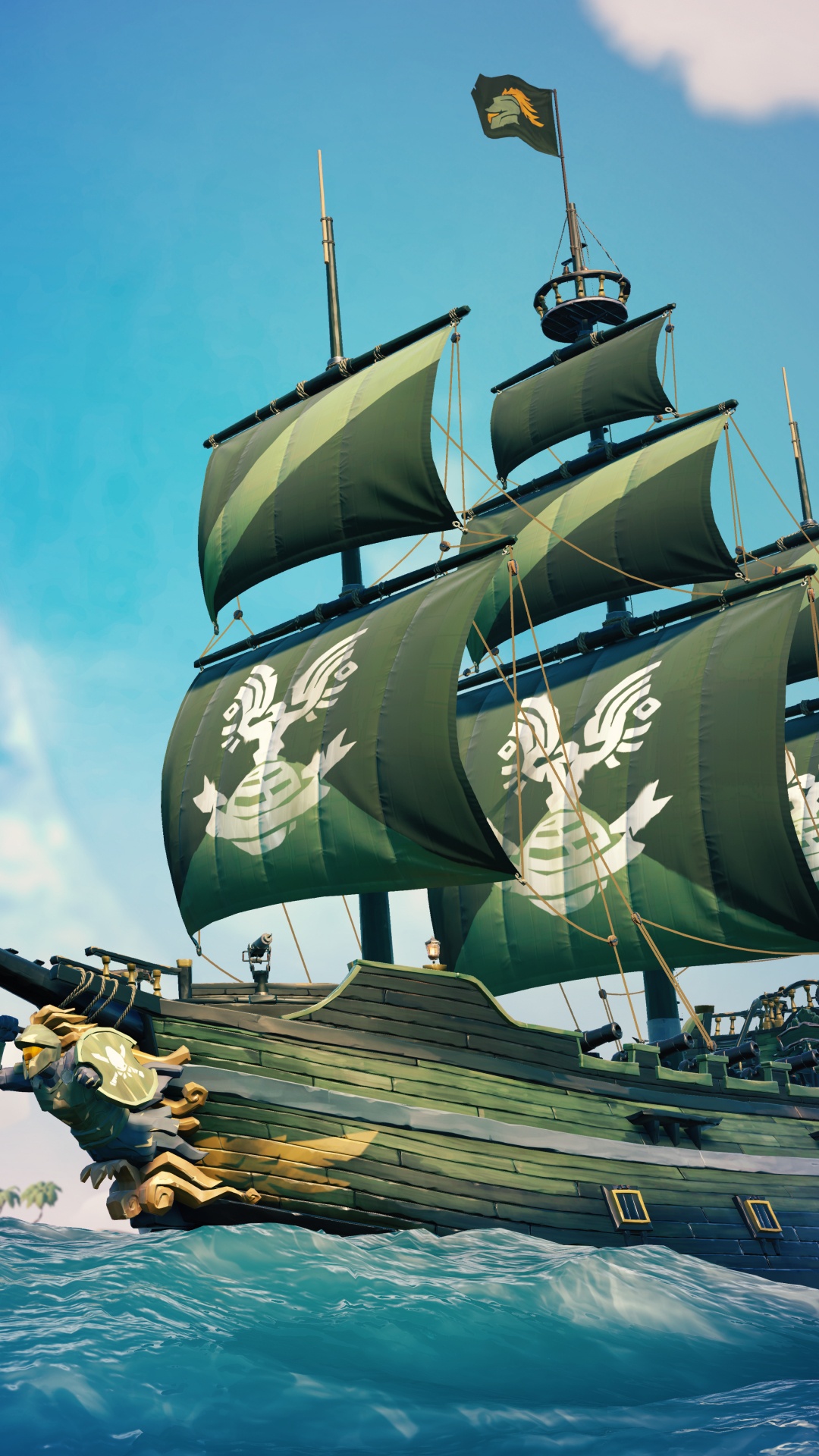 Sea of Thieves, Rare, Xbox Game Studios, Sailing Ship, Manila Galleon. Wallpaper in 1080x1920 Resolution