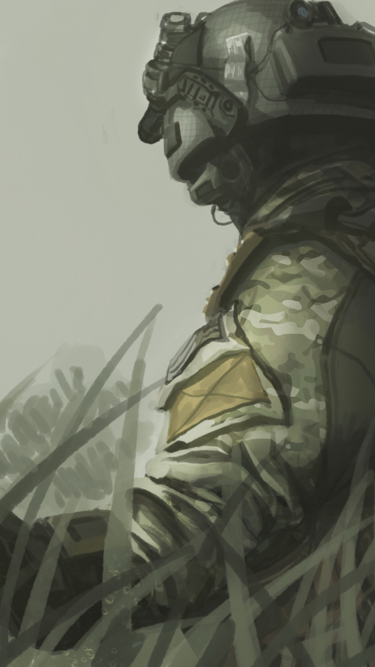 Call of Duty Black Ops Ii, Call of Duty 4 Modern Warfare, Soldat, Art, Call of Duty Black Ops. Wallpaper in 750x1334 Resolution