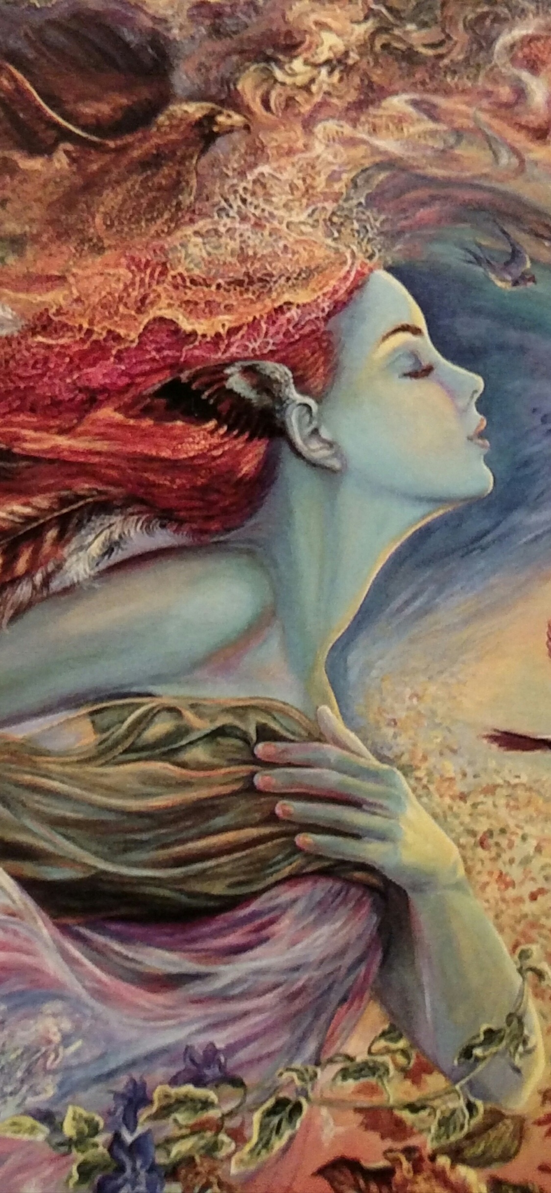 Josephine Wall, Painting, Art, Fantasy, Illustration. Wallpaper in 1125x2436 Resolution