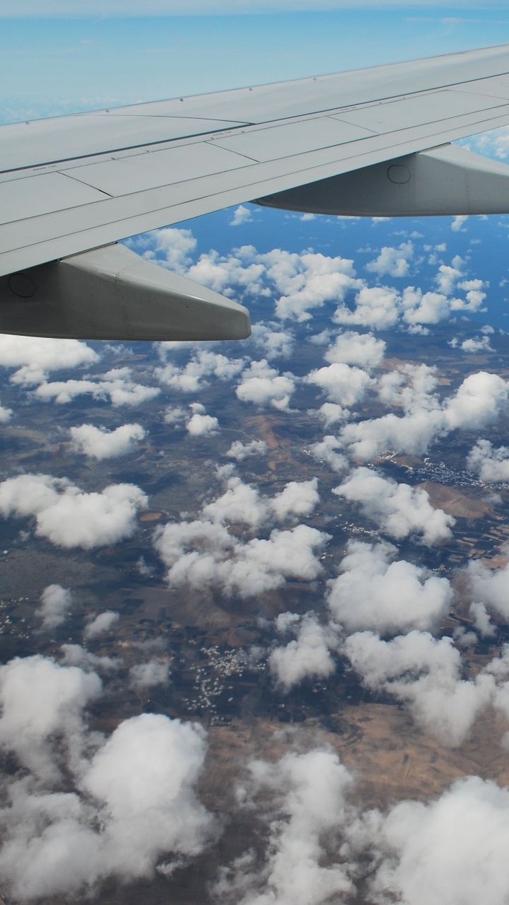 航班, 空中旅行, 翼, 气氛, 航空 壁纸 720x1280 允许