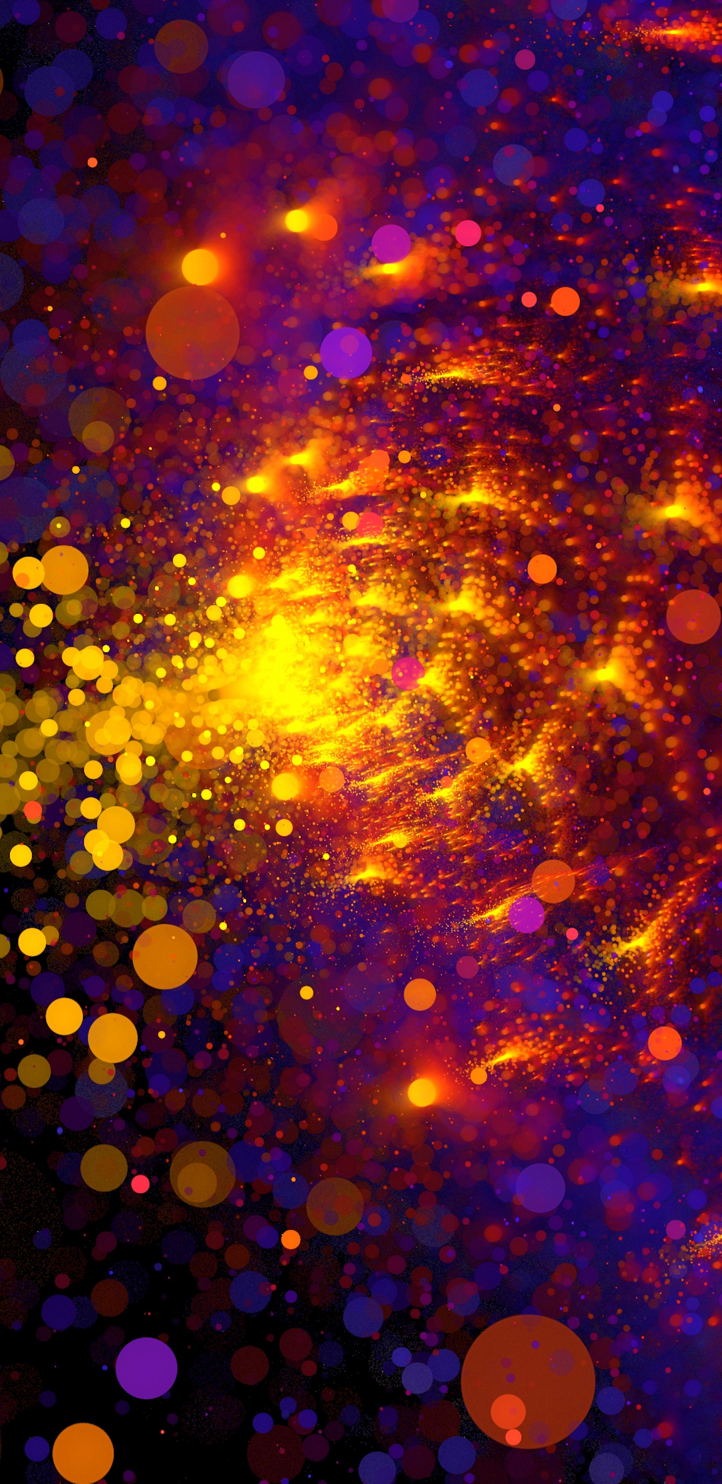 Luces Moradas y Amarillas en un Día Soleado. Wallpaper in 1440x2960 Resolution