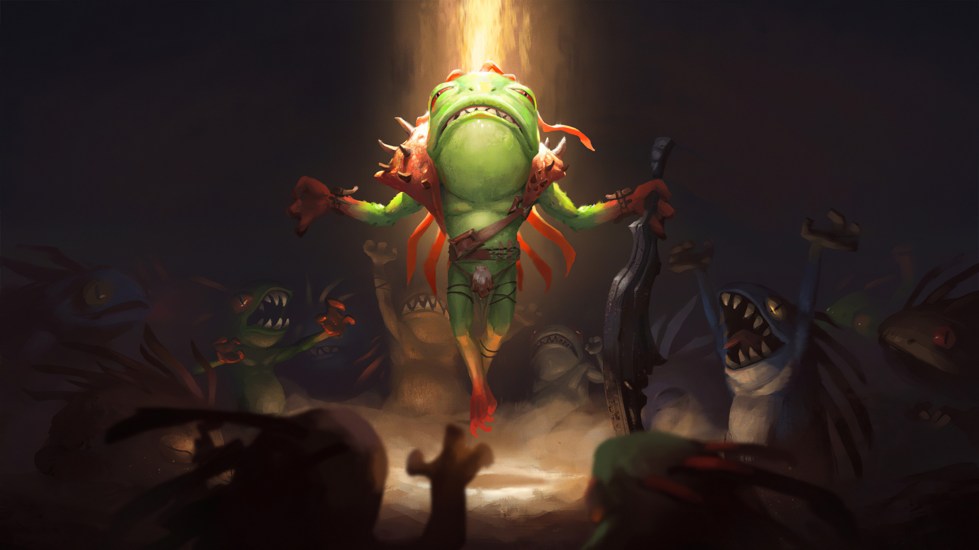 Homme en Casque Vert et Casque Noir. Wallpaper in 1920x1080 Resolution