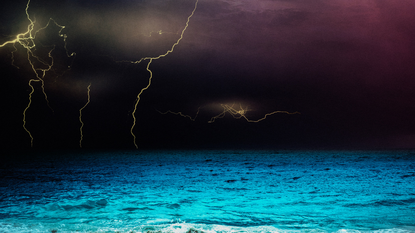 Meer, Wasser, Ozean, Karibik, Cloud. Wallpaper in 1366x768 Resolution