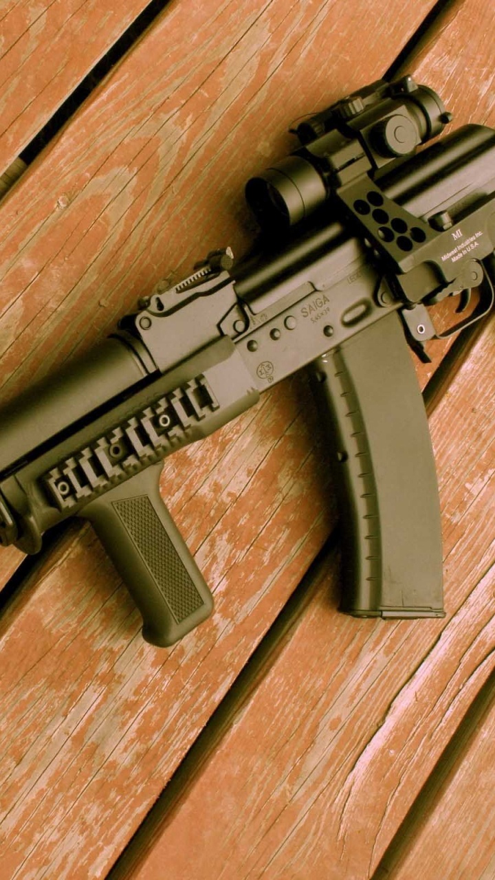Ak-74, Gun, Firearm, Rifle, Air Gun. Wallpaper in 720x1280 Resolution