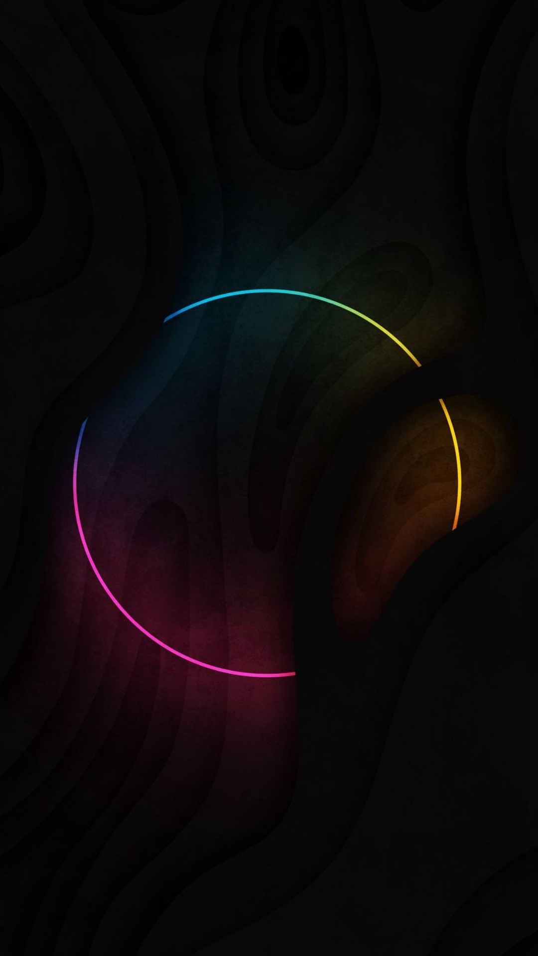 Neonkreis, Veilchen, Visual-Effekt-Beleuchtung, Magenta, Kunst. Wallpaper in 1080x1920 Resolution