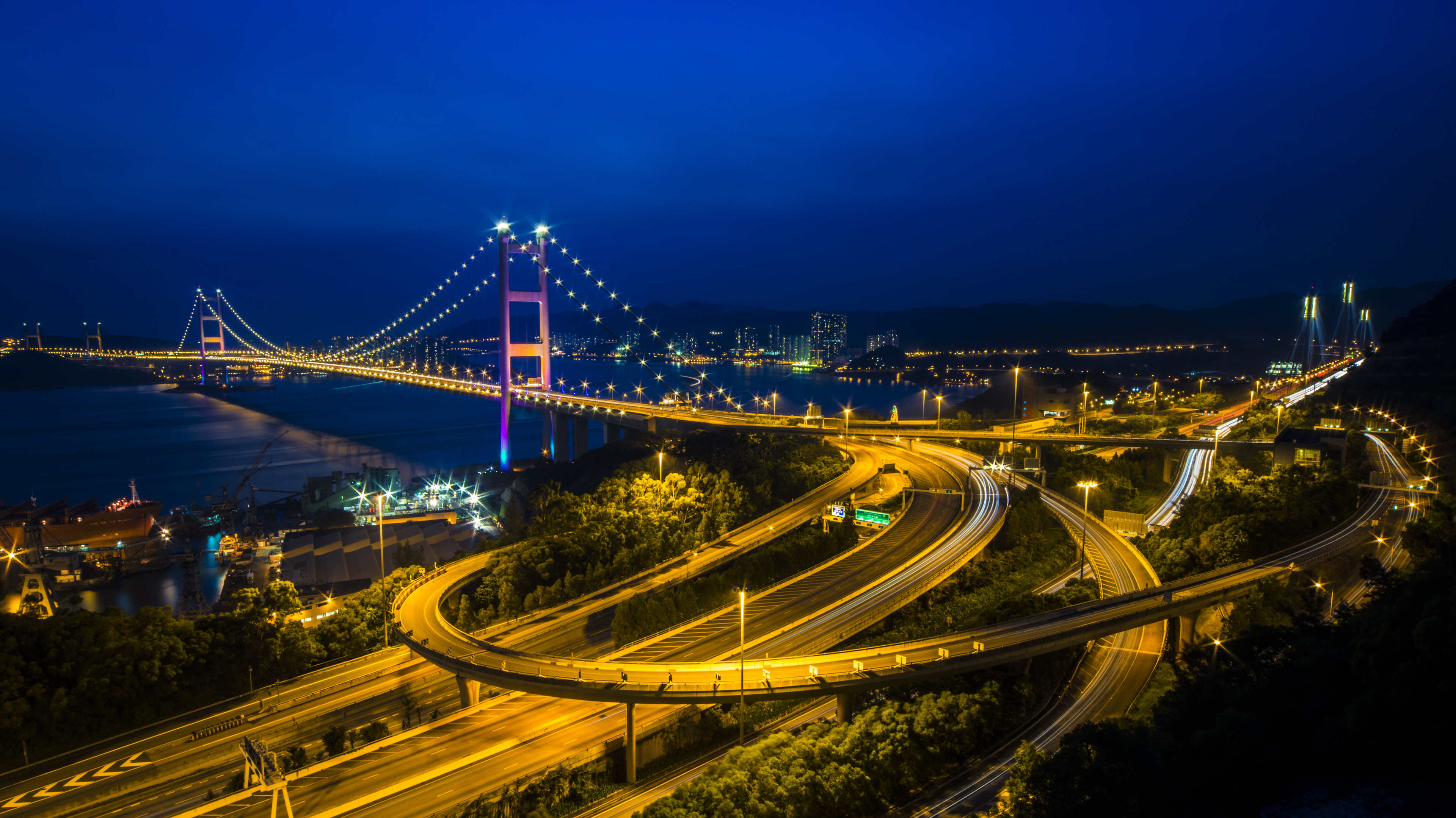 Time Lapse Photography of Cars on Road During Night Time. Wallpaper in 3840x2160 Resolution