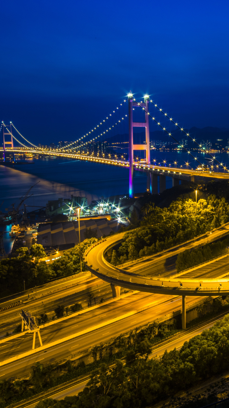 Time Lapse Photography of Cars on Road During Night Time. Wallpaper in 750x1334 Resolution