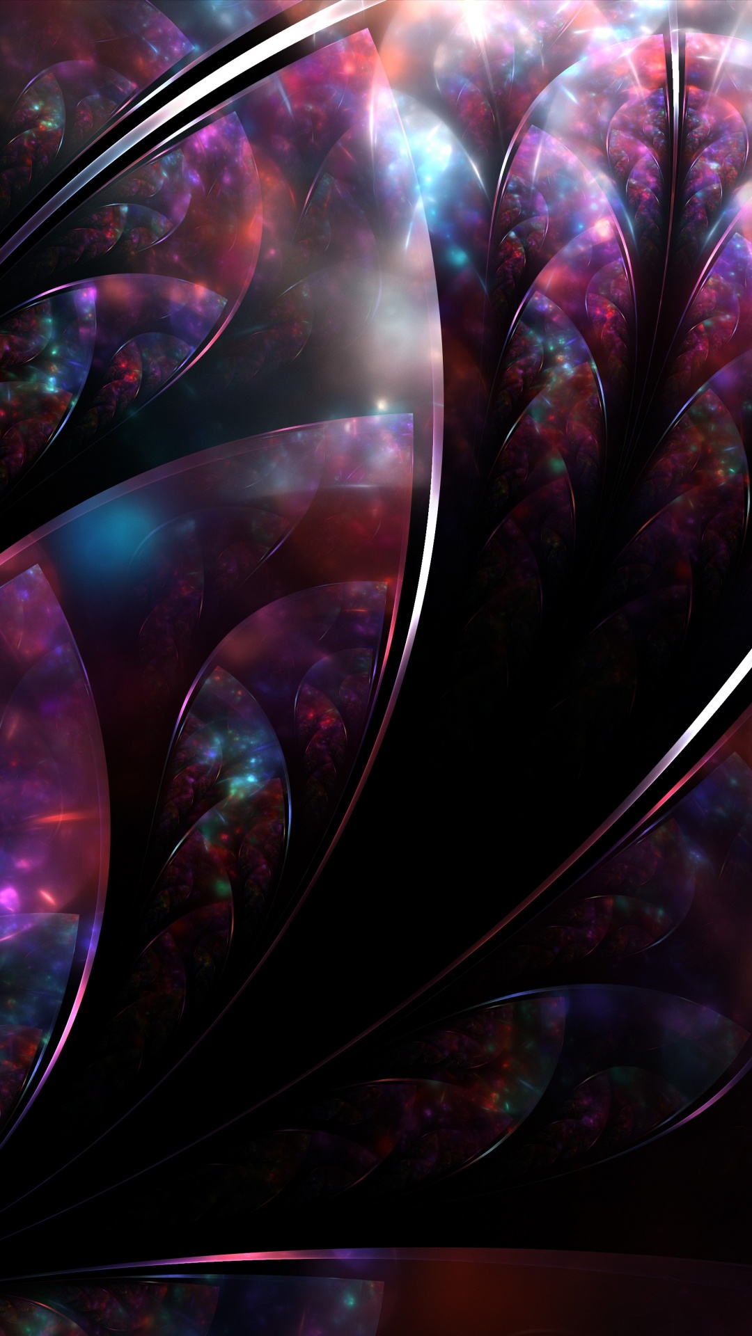 分形技术, 紫色的, 紫罗兰色, 图形设计, 艺术 壁纸 1080x1920 允许