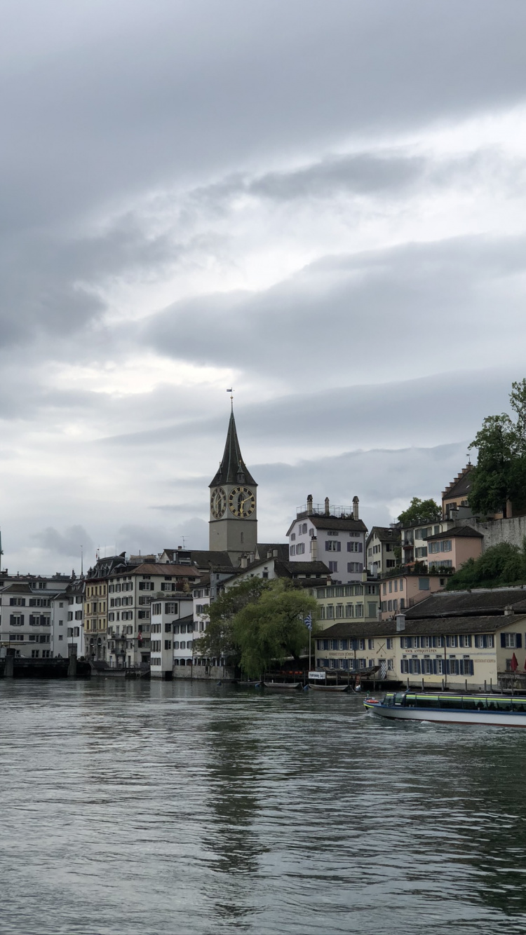 Limmat, Eau, Szczecin, Voie Navigable, Spire. Wallpaper in 750x1334 Resolution