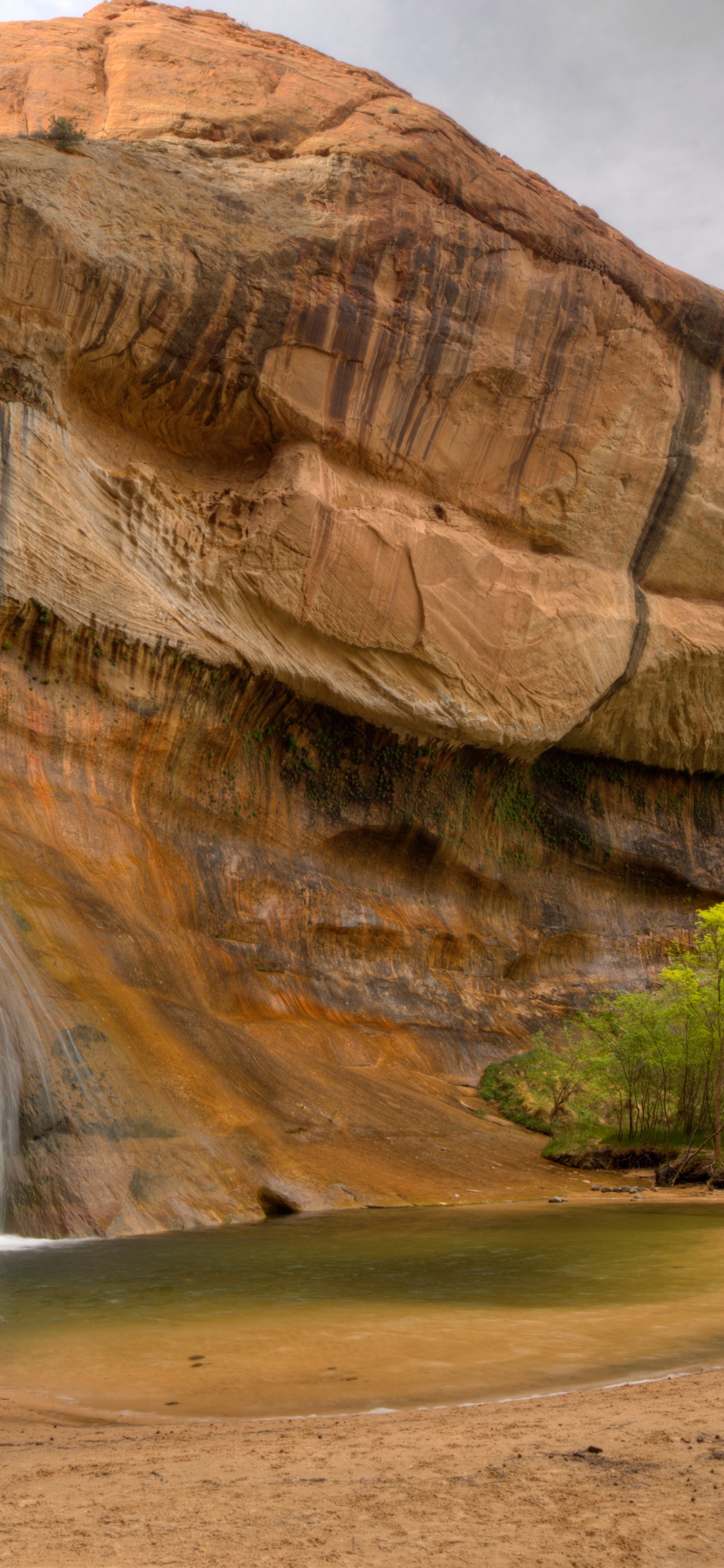 Wasserfall, Nationalpark, Lower Calf Creek Falls, Wasser, Wasserressourcen. Wallpaper in 1125x2436 Resolution