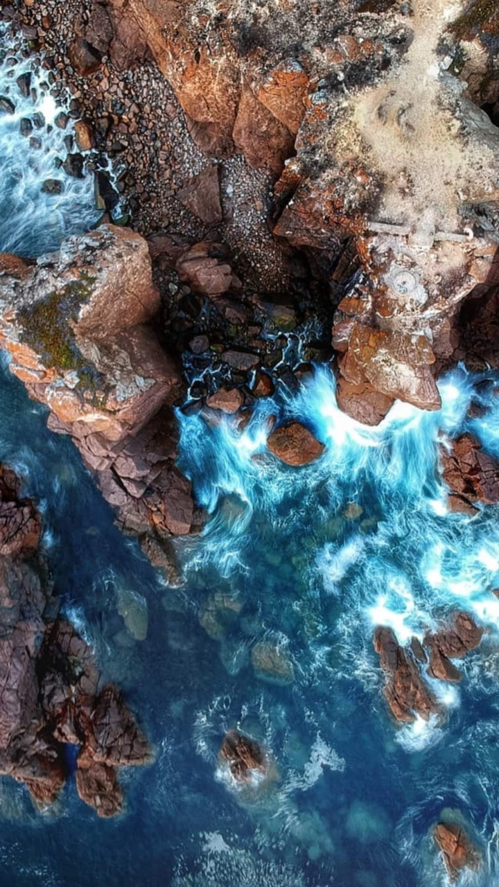 Google, Google Pixel 4, Rock, Watercourse, Water Resources. Wallpaper in 720x1280 Resolution