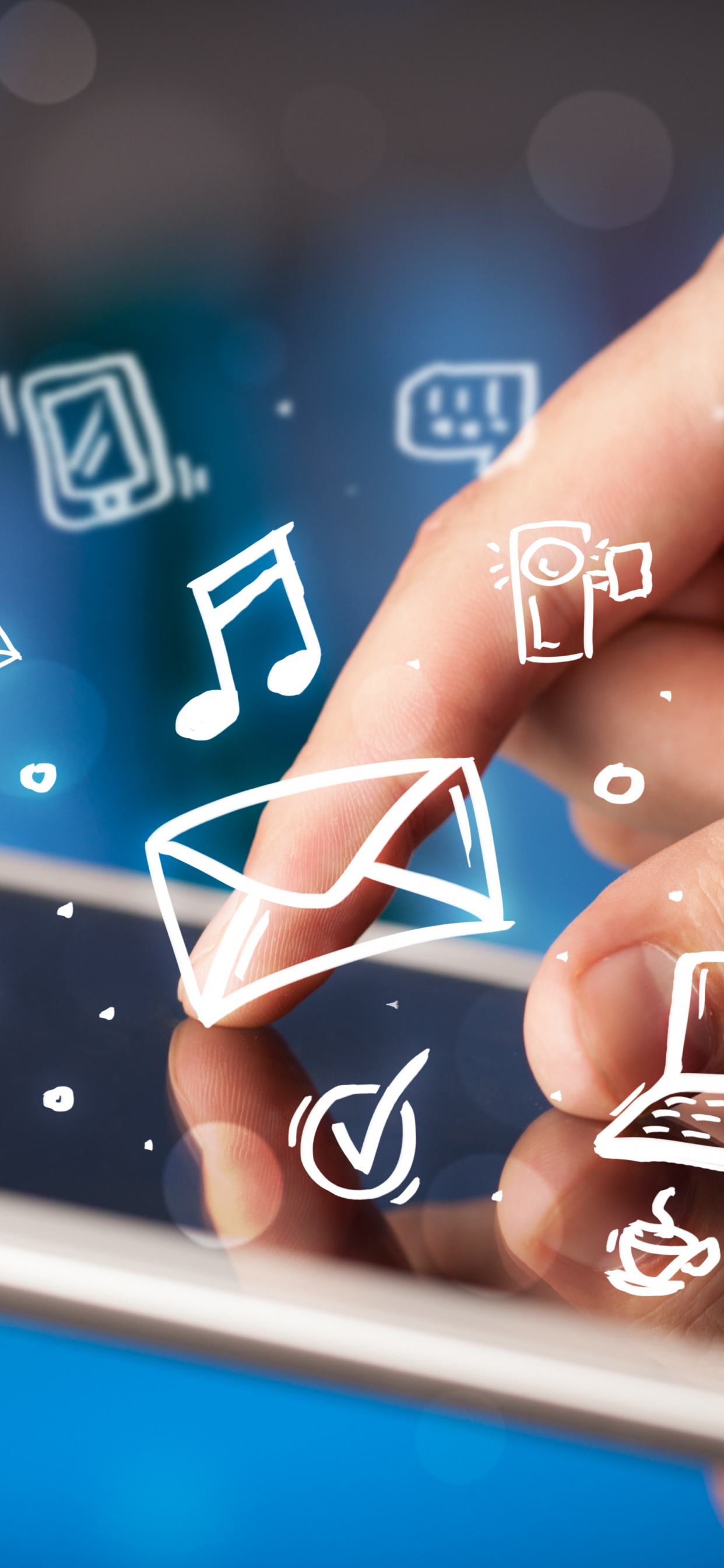 Pies de Personas en Dispositivo Blanco y Negro. Wallpaper in 1242x2688 Resolution