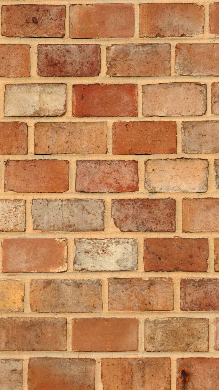 Braune Und Schwarze Mauer. Wallpaper in 750x1334 Resolution