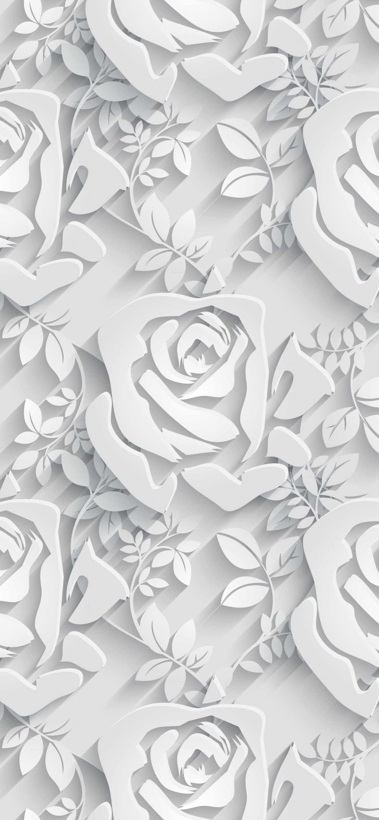 矢量图形, 黑色和白色的, 白色, 菌群, 艺术 壁纸 1242x2688 允许