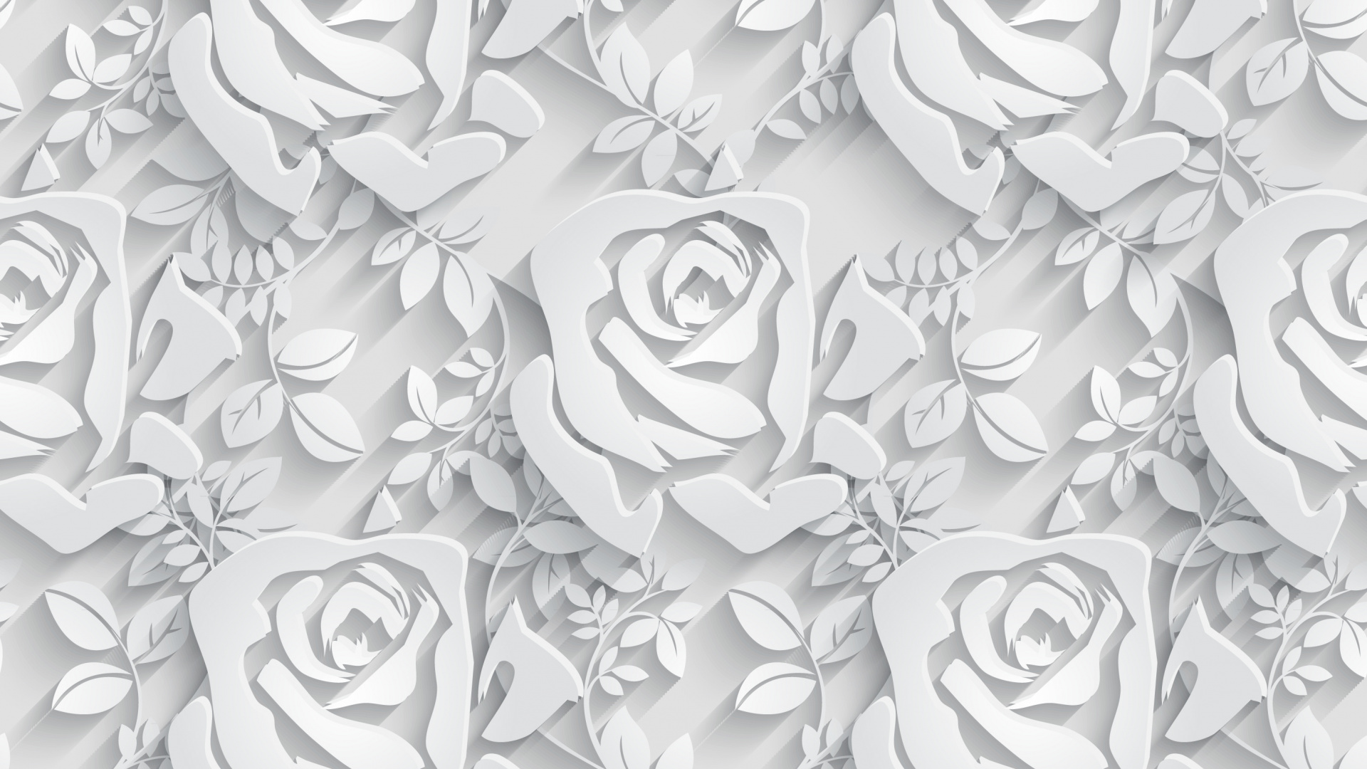 White and Black Floral Textile. Wallpaper in 1920x1080 Resolution