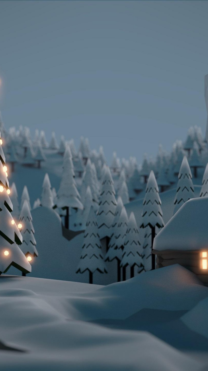 Winter, Crescent, Astronomisches Objekt, Atmosphäre, Einfrieren. Wallpaper in 720x1280 Resolution