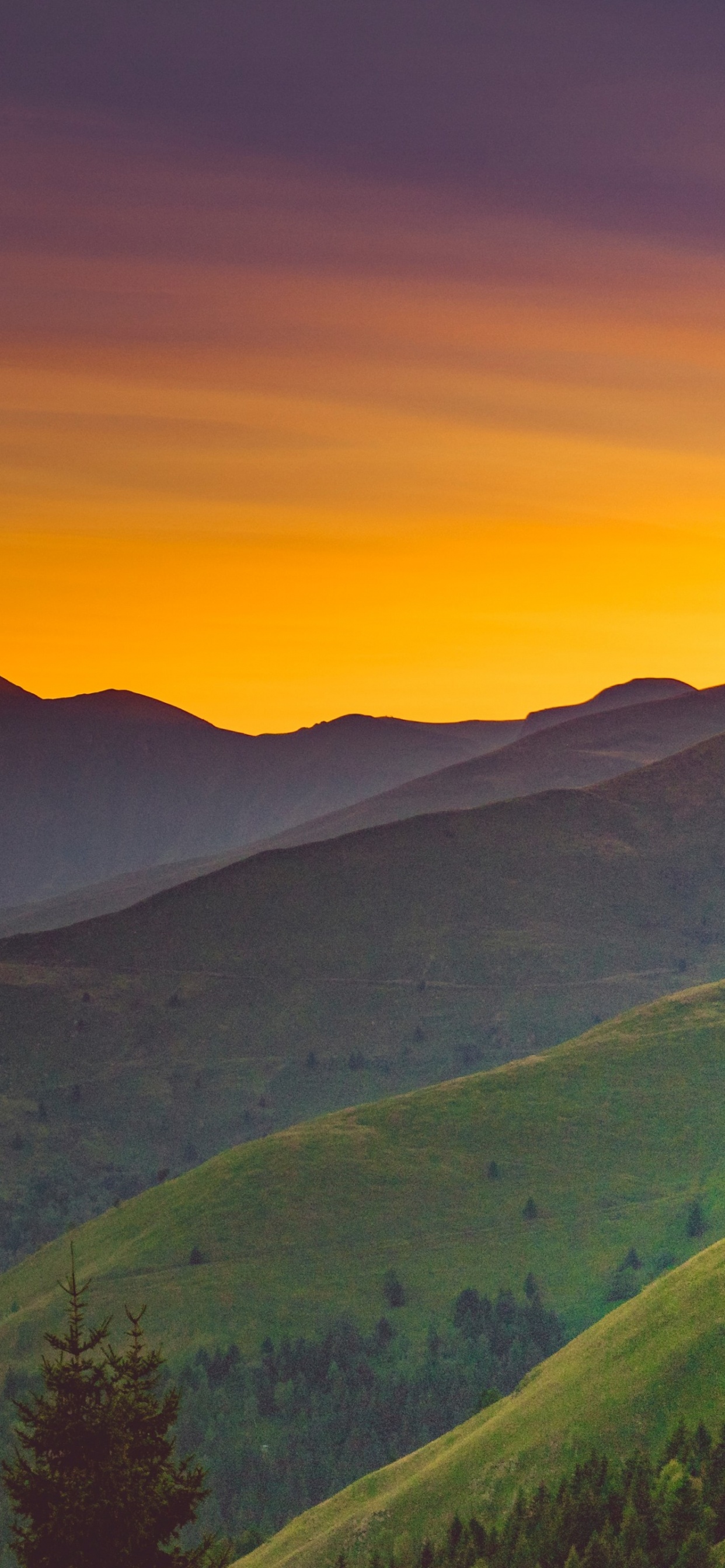 Dusk, Cloud, Atmosphere, Mountain, Ecoregion. Wallpaper in 1242x2688 Resolution