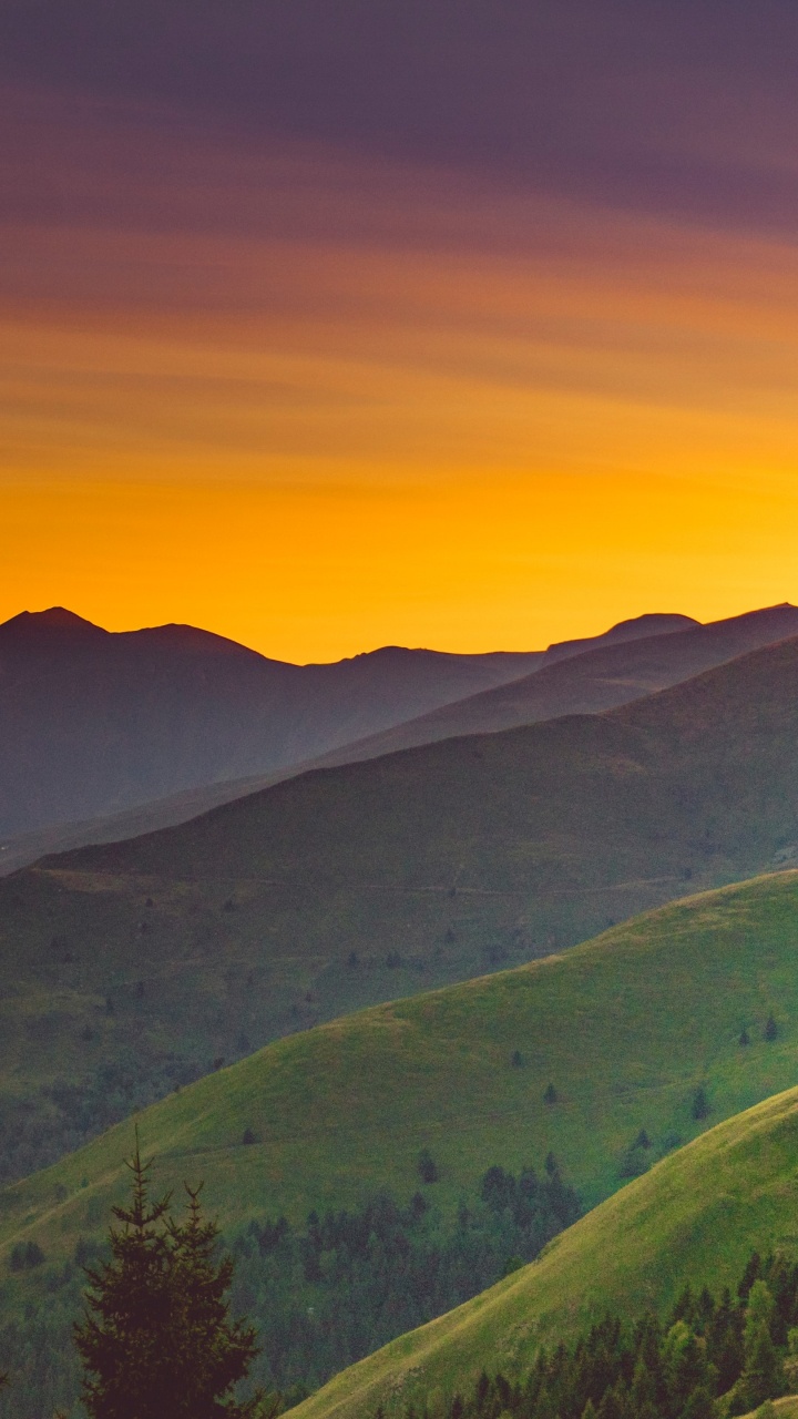 Dusk, Cloud, Atmosphere, Mountain, Ecoregion. Wallpaper in 720x1280 Resolution