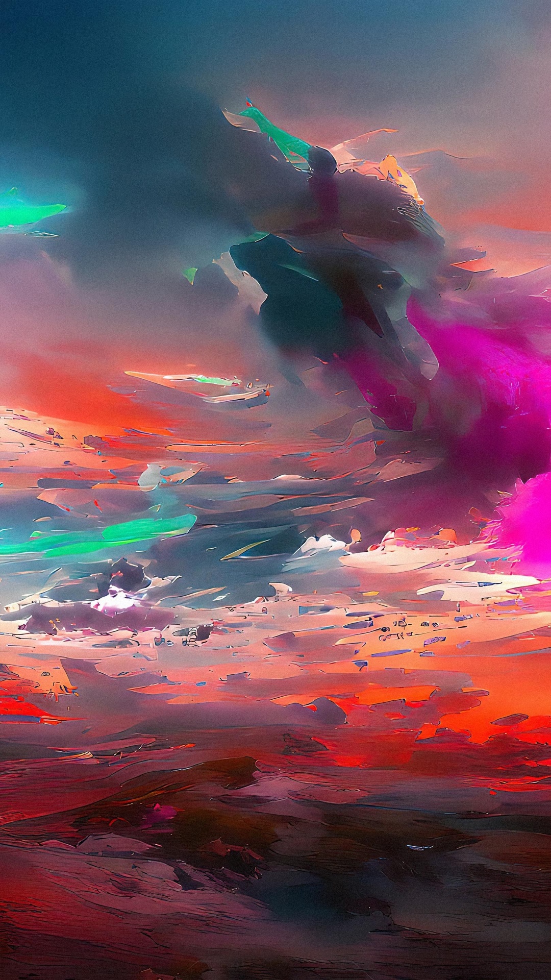 Cloud, Atmosphere, Purple, Afterglow, Orange. Wallpaper in 1080x1920 Resolution